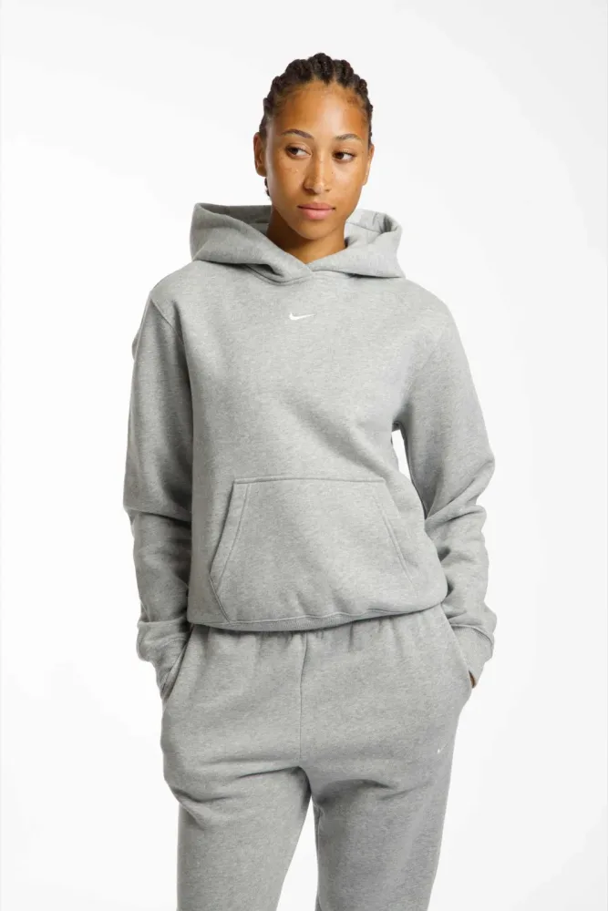 Nike Studio Fleece Medium Weight Damen Hoodie Hellgrau, Damen, Größe: S