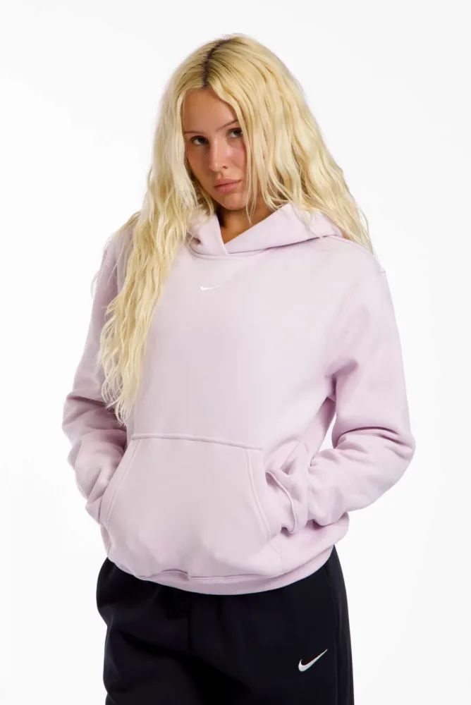 Nike Studio Fleece Medium Weight Damen Hoodie Rosa, Damen, Größe: L