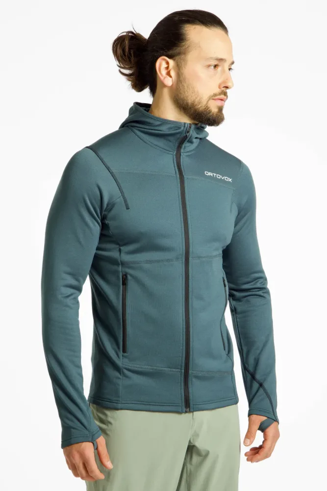 ORTOVOX Herren Fleecejacke Light Hoodie petrol | L