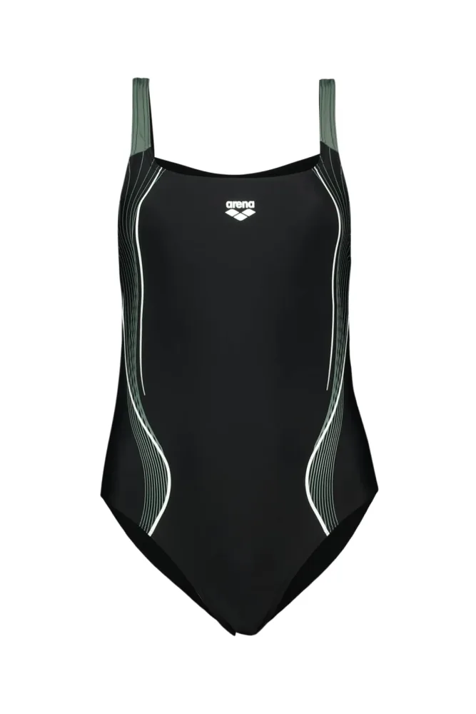 Arena W Arena Swimsuit Control Pro Back B Badeanzug Damen, schwarz, Grösse: D 40