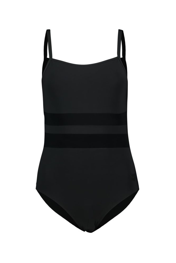 Arena W Arena Mesh Equals Swimsuit Back B Badeanzug Damen, schwarz, Grösse: D 40