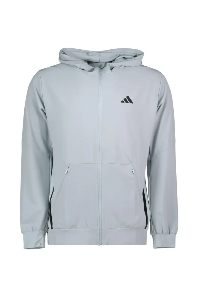 adidas D4T Workout Herren Trainingsjacke Grau, Herren, Größe: L