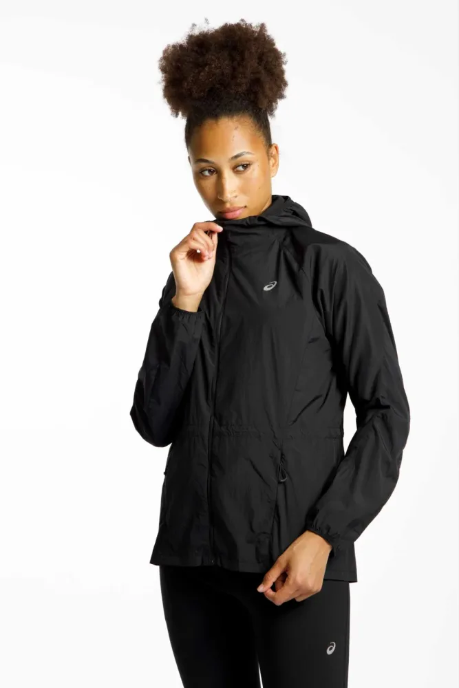 ASICS Road Packable Laufjacke Damen - Schwarz