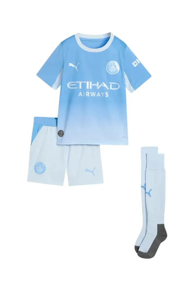 PUMA Machester City Home Replica Mini Kinder Fussballset 26/27 Blau, , Größe: 104