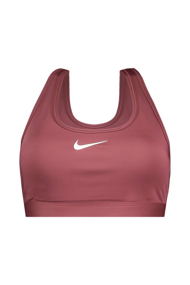 Nike Swoosh Padded Medium Damen Sport-BH Rosa, Damen, Größe: M