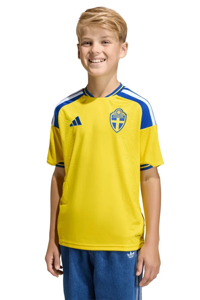 adidas - Fussball Trikot, Sweden 26 Home Replica Kids, 152, Gelb