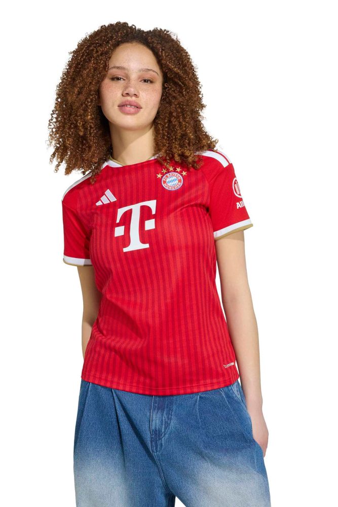 adidas Bayern München Home Replica Damen Fussballtrikot 26/27 Rot, Damen, Größe: XS