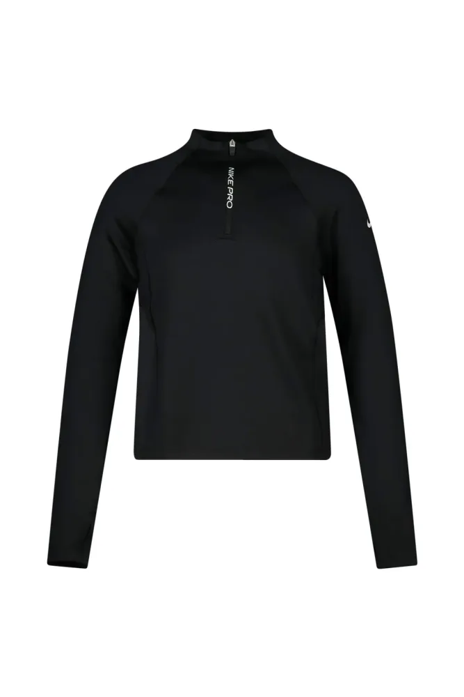 Nike Pro Dri-FIT Half-Zip Kinder Longsleeve Schwarz, , Größe: 152