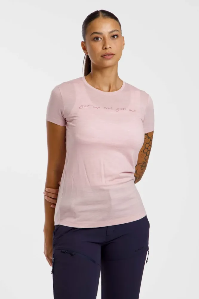 46 NORD Merino Mix Damen T-Shirt Lila, Damen, Größe: 40