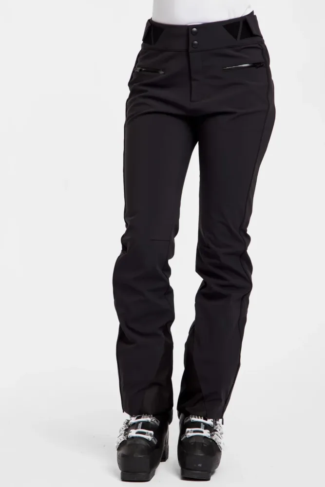 ALBRIGHT Gstaad Softshell Damen Skihose Schwarz, Damen, Größe: 42