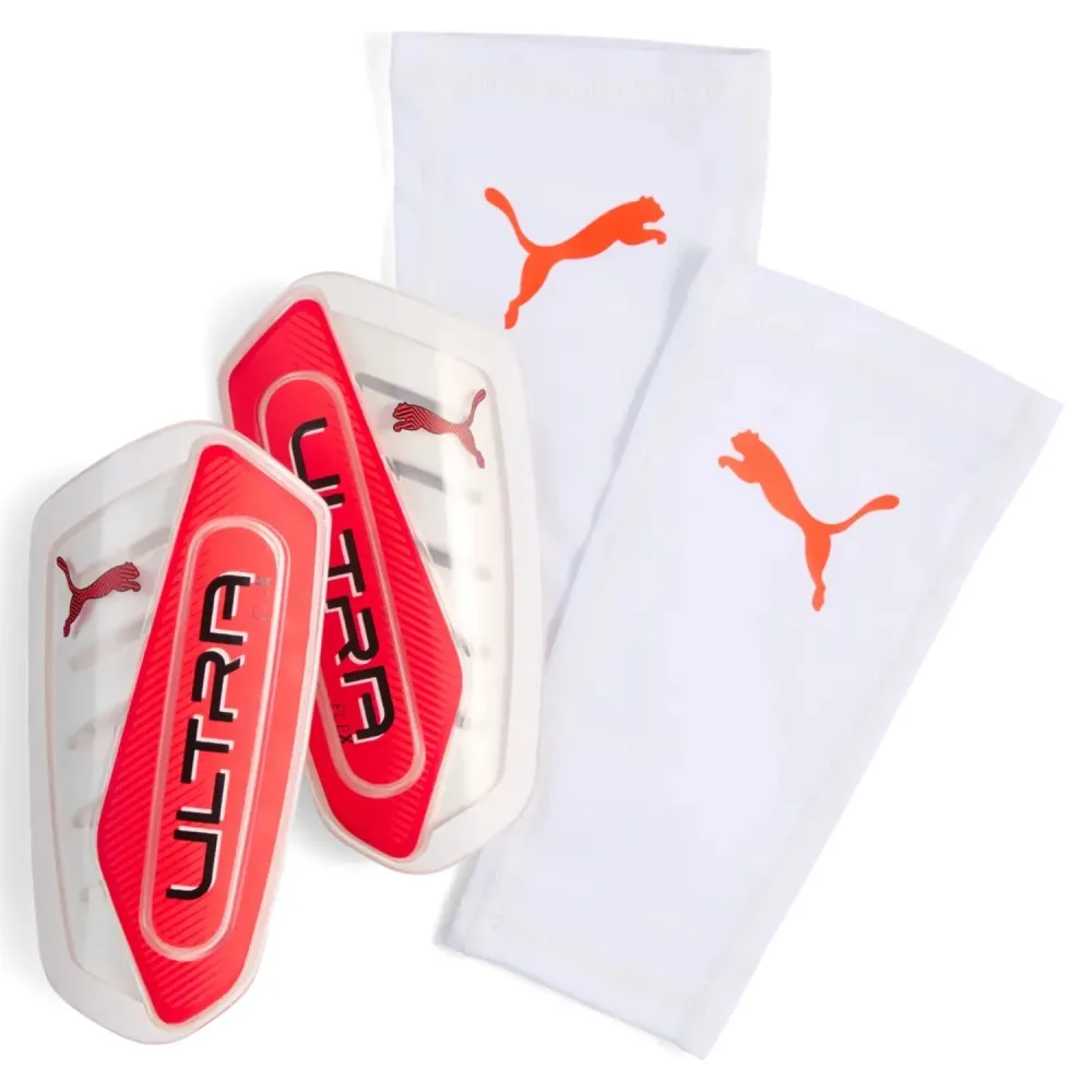 PUMA ULTRA Flex Sleeve Schienbeinschoner Weiss, Herren, Größe: M