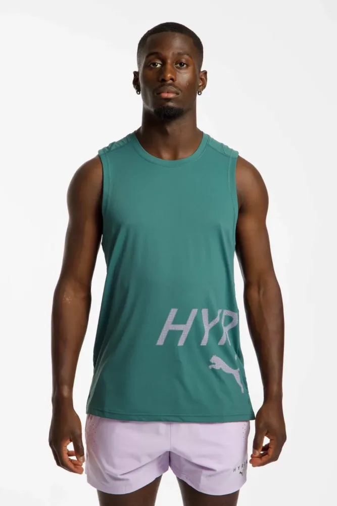 PUMA x HYROX PWRMODE Herren Tanktop Grün, Herren, Größe: XL