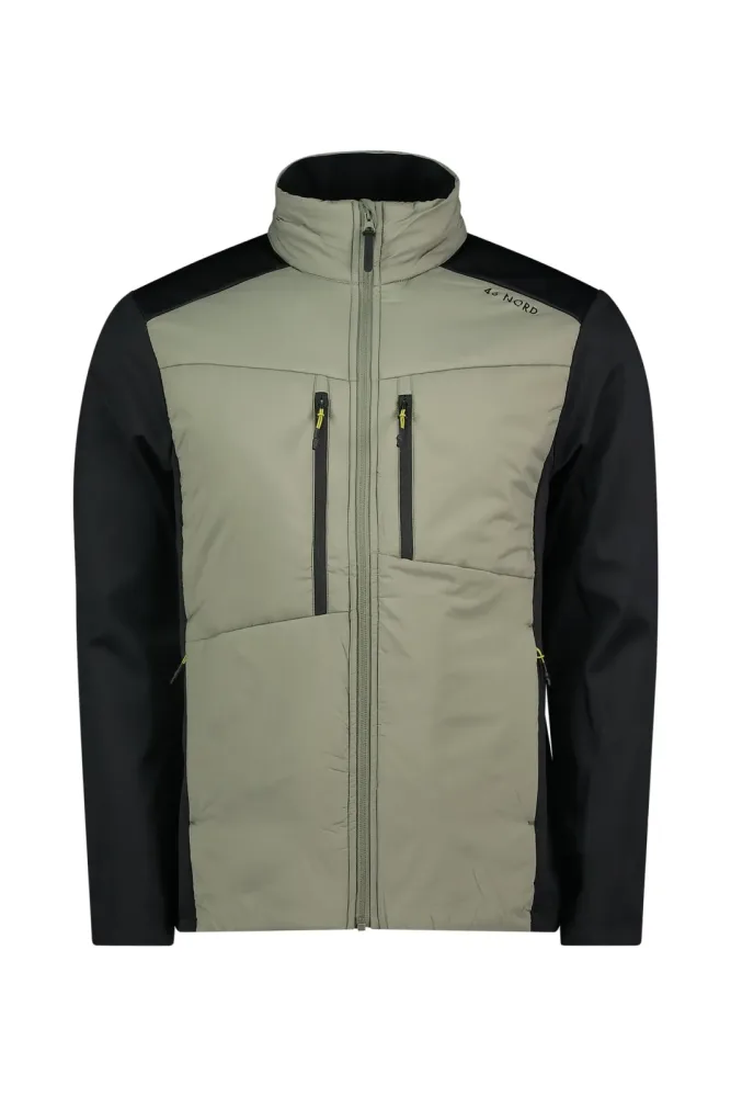 46 NORD Hybrid Insulation Herren Midlayer Grau, Herren, Größe: S