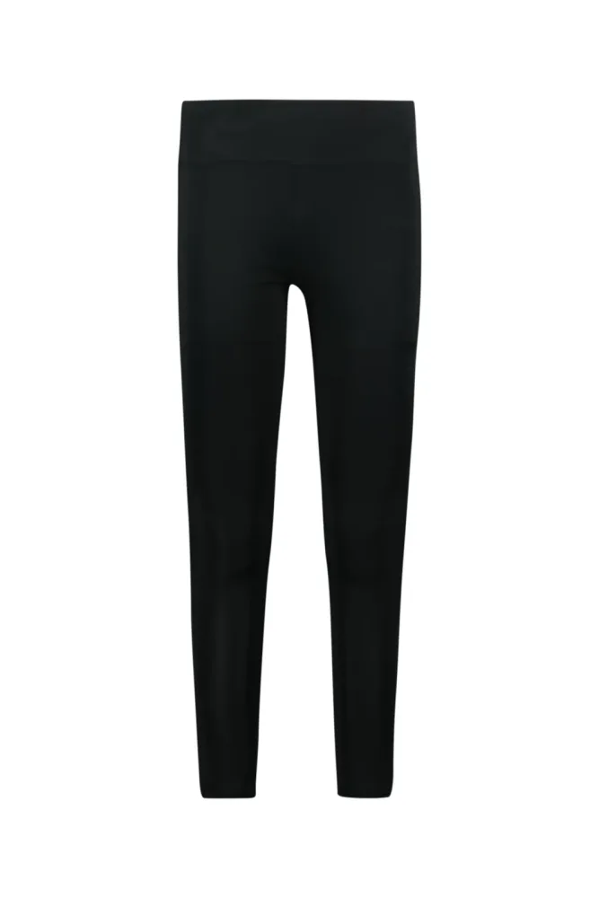 POWERZONE Langgrösse Damen Highwaist Tight Schwarz, Damen, Größe: M - LONG