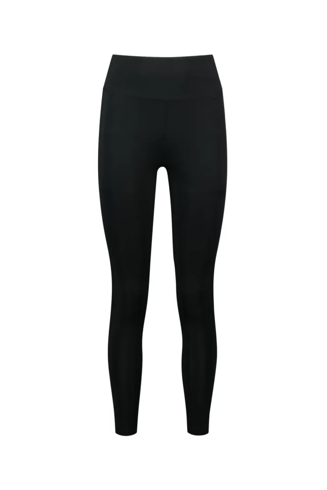 POWERZONE Damen Highwaist Tight Schwarz, Damen, Größe: XL