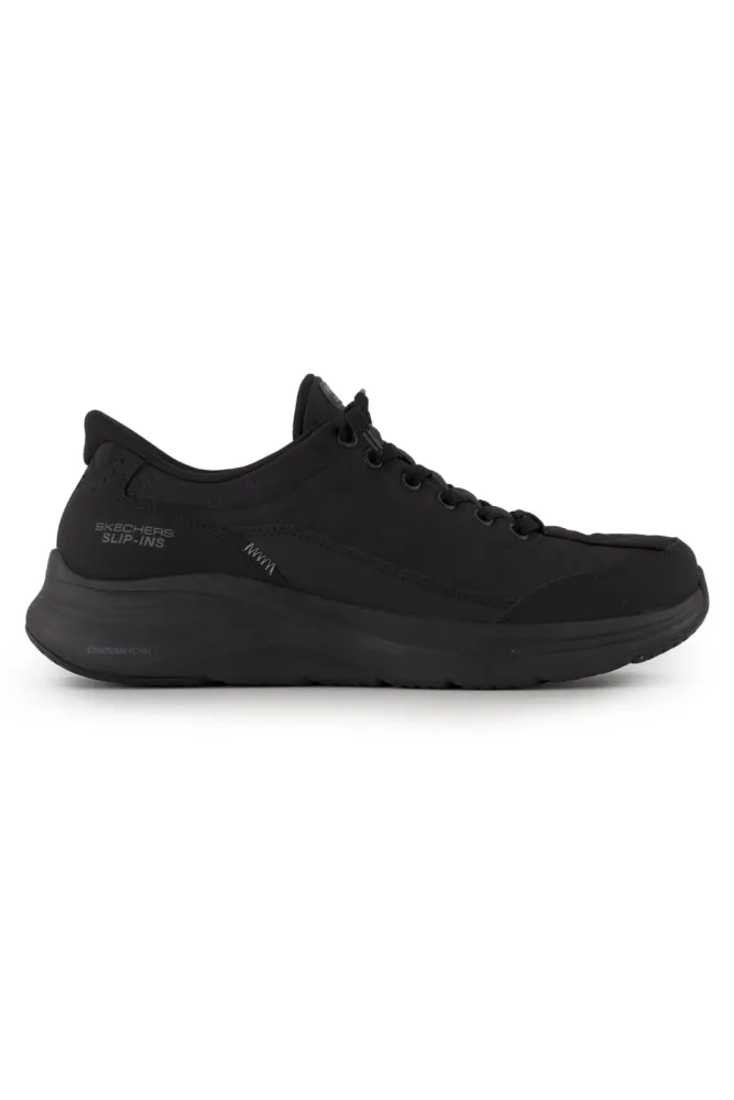 Skechers Slip-ins: Contour Foam Damen Sneaker Schwarz, Damen, Größe: 38 1/2