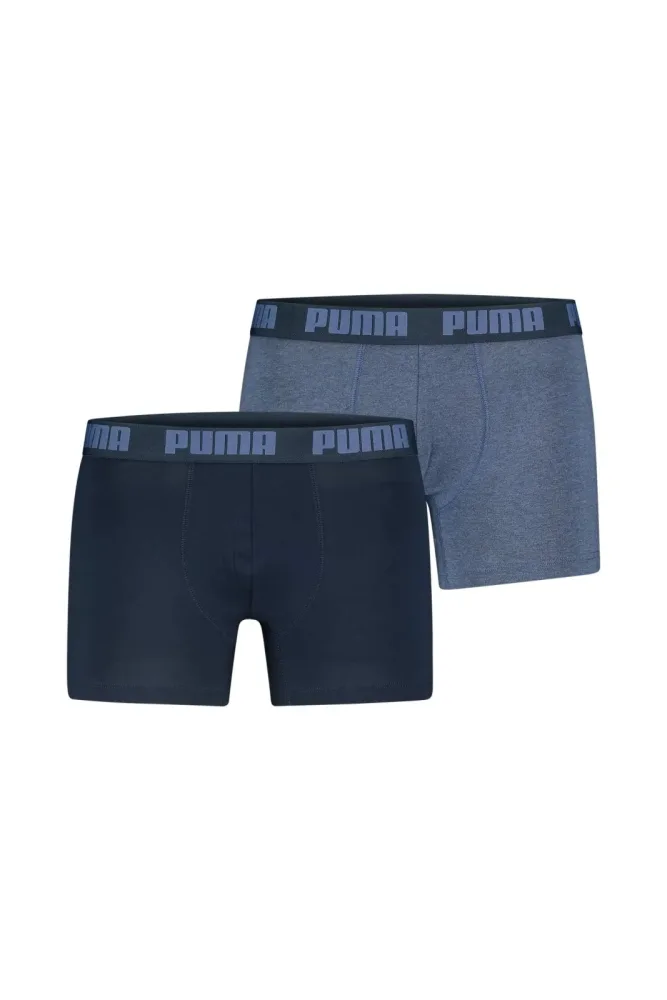 PUMA 2-Pack Everyday Basic Herren Boxershort Blau, Herren, Größe: L