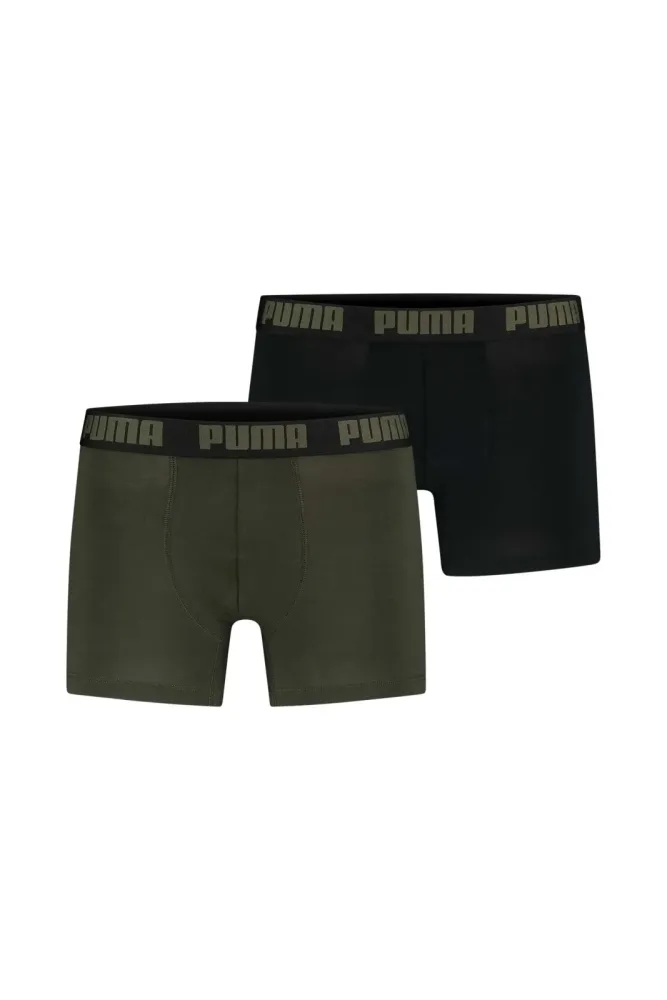 PUMA 2-Pack Everyday Basic Herren Boxershort Olive, Herren, Größe: M