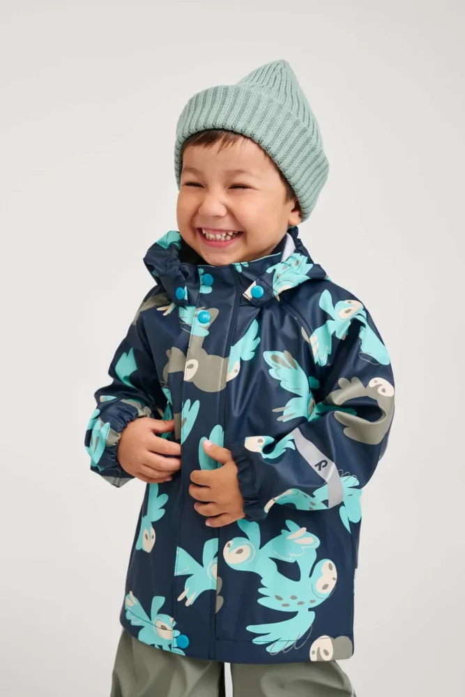 reima Vesi Mini Kinder Regenjacke Blau, , Größe: 98