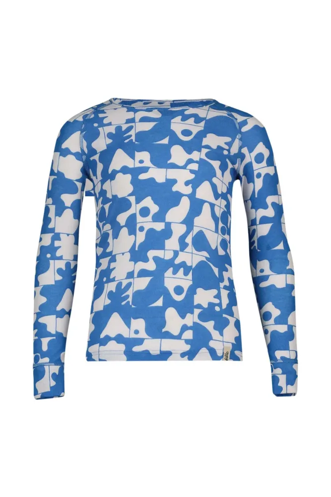Odlo Active Warm Graphic Base Layer Shirt für Kinder - Wandern, Ski & Snow - lila, 116