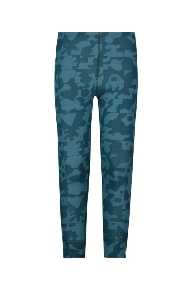 Odlo Active Warm Graphic Base Layer Tights für Kinder - Wandern, Ski & Snow - blau, 116