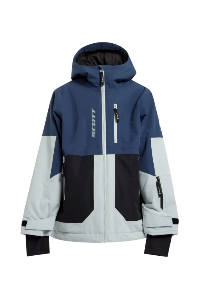 SCOTT Vertic Dryo Kinder Skijacke Blau, , Größe: 164