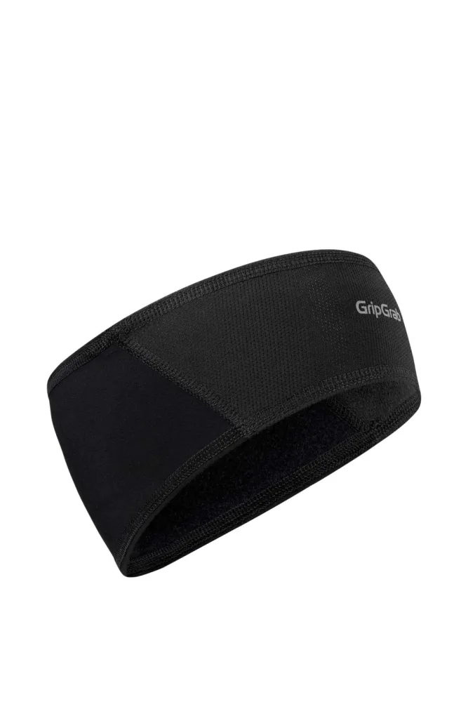 GripGrab Thermo Windproof Winter Stirnband Schwarz, Herren, Größe: M