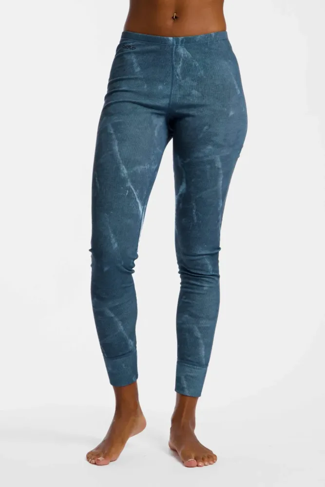 Odlo Active Warm X Frozen Lake Base Layer Tights für Damen - Wandern, Ski & Snow - marineblau, M