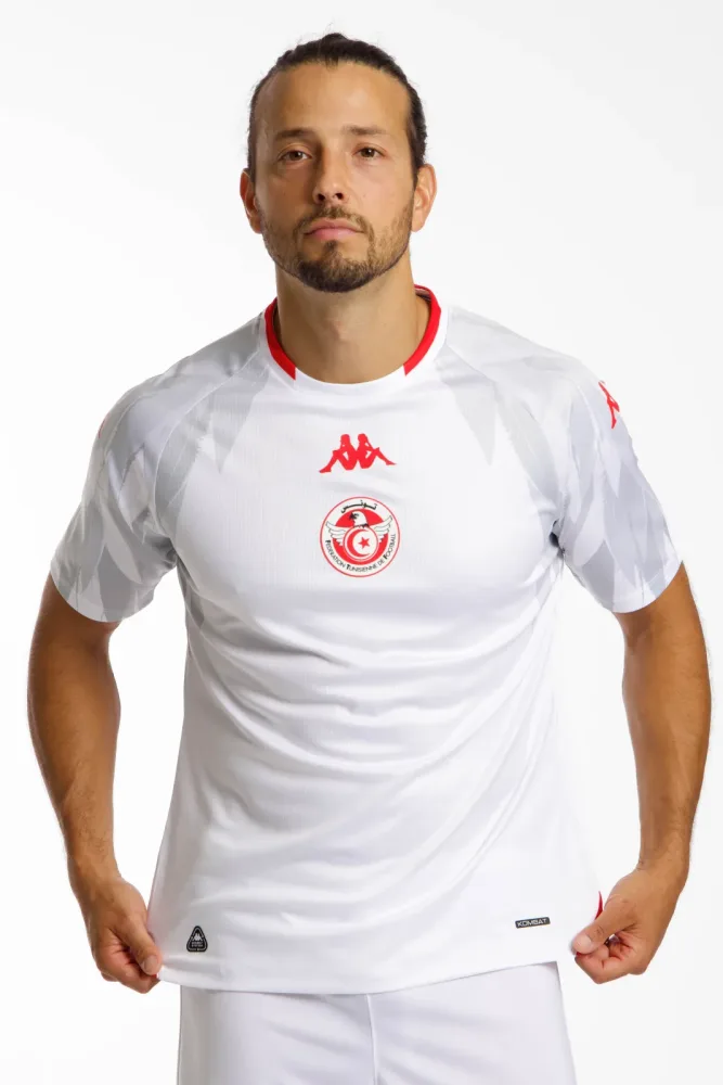 Kappa Tunesien Home Replica Herren Fussballtrikot WM 2026 Rot, Herren, Größe: L