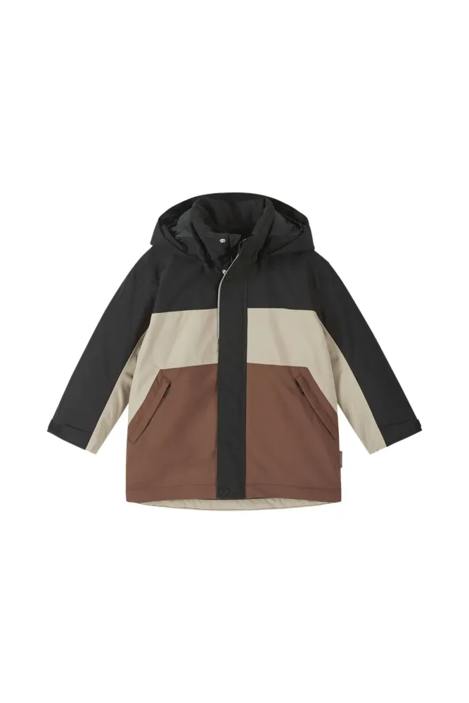 reima Taimela Mini Kinder Skijacke Schwarz, , Größe: 104