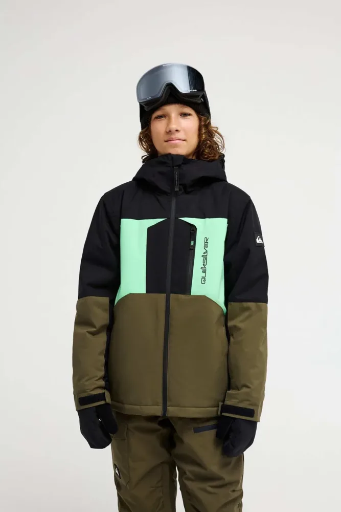 Quiksilver Dawson 10K Kinder Ski-/Snowboardjacke Khaki, , Größe: 176