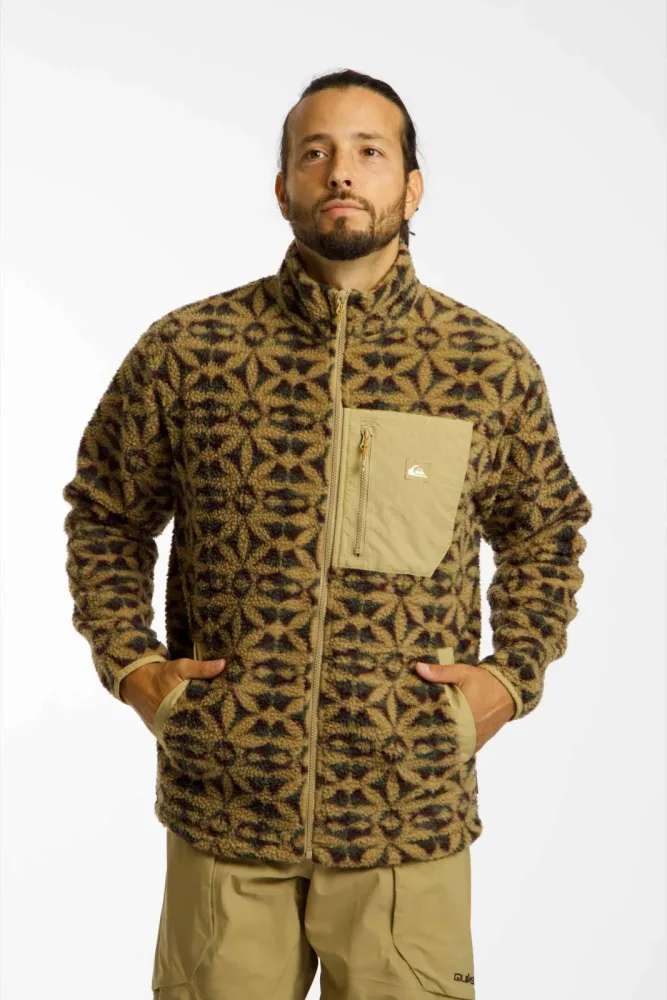 Quiksilver Clean Coast Herren Midlayer Beige, Herren, Größe: XL