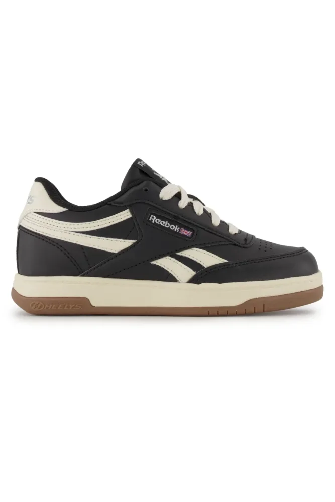 Heelys x Reebok Club C Kinder Sneaker-Rollschuh Schwarz, , Größe: 34
