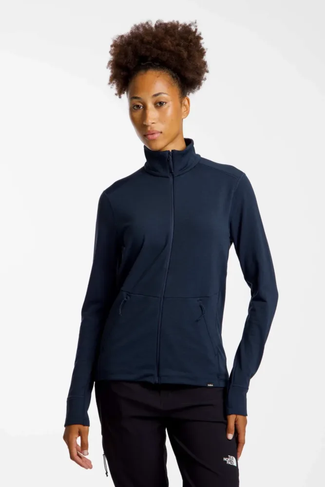 Odlo Grid Fleece Mid Layer Full-Zip für Damen - Wandern - marineblau, XL