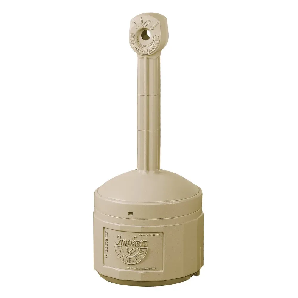 Justrite® Sicherheits-Standascher, selbstlöschend, 15 Liter, beige