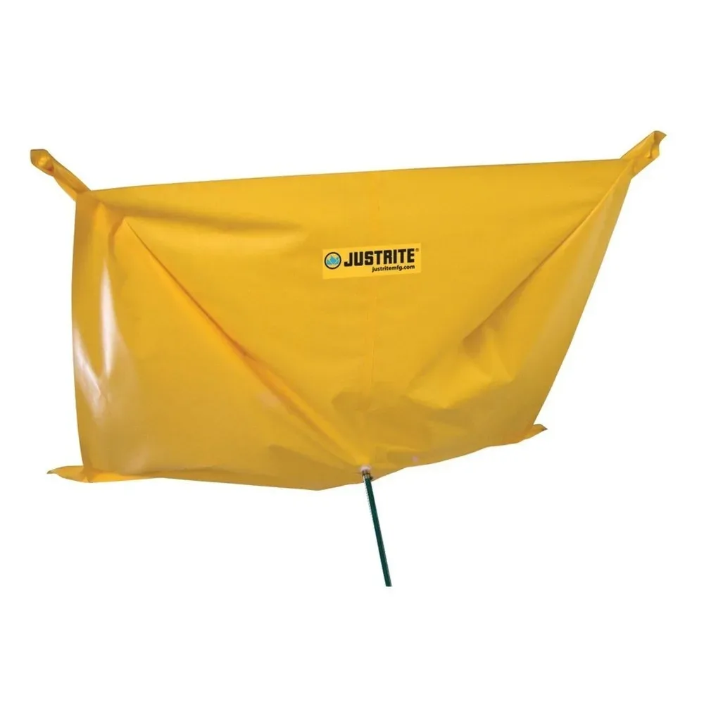 Justrite Leckage-Auffangplane, Magnetbefestigung, PVC, wasserdicht, gelb, 1500 x 1500 mm, gelb