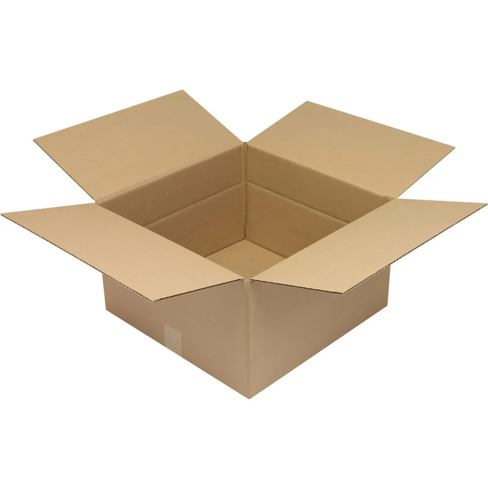 Wellpapp-Faltkarton, 1-wellig, Innenmass HxBxT 250 x 420 x 420 mm, Qualität 1.30 C