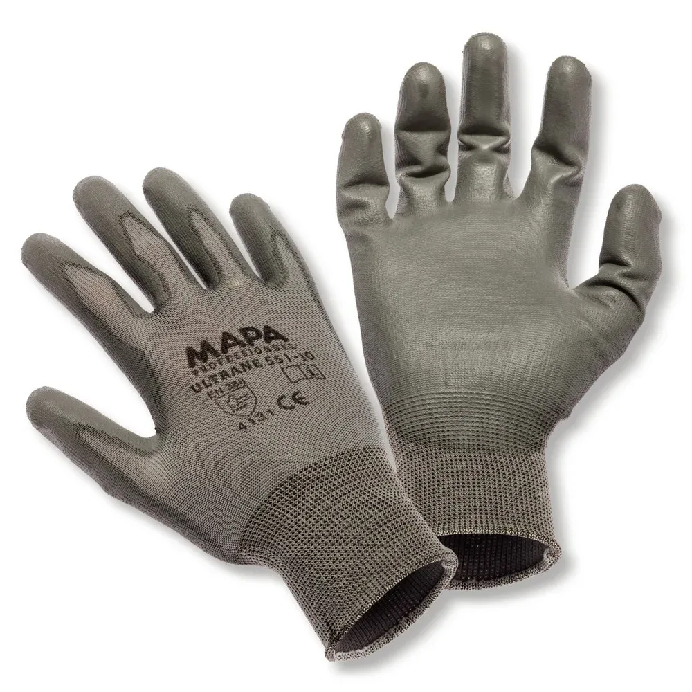 MAPA Professional Ultrane 551 Handschuhe PU (Polyurethan) Grau