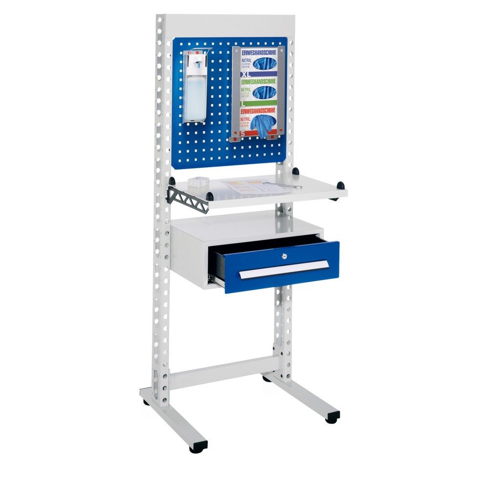 Kappes ErgoPlus® Hygienestation, Steharbeitsplatz, mit Füssen, HxBxT 1.770 x 670 x 400 mm, Modell 3