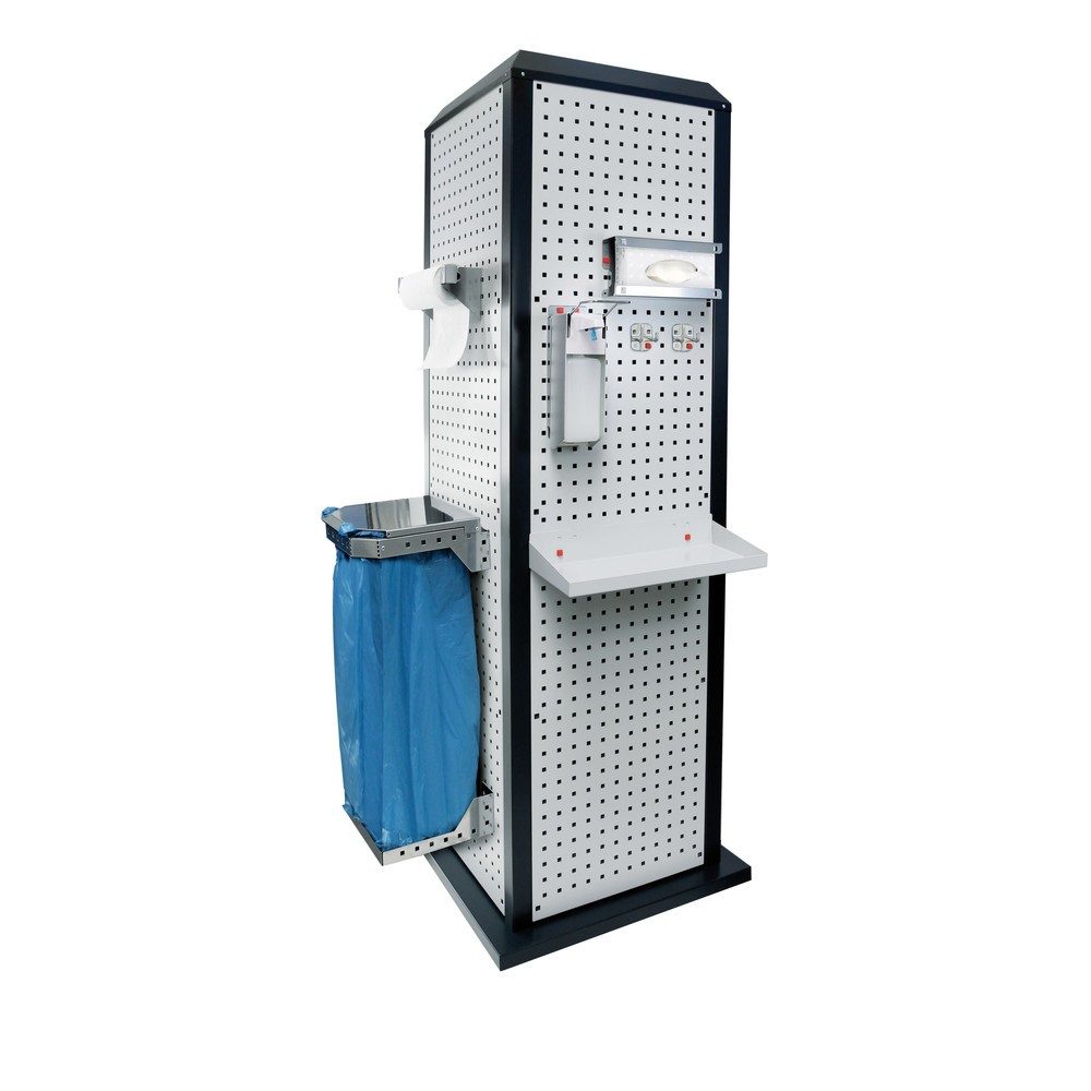 Kappes RasterPlan Hygienestation, stationär, ohne Tür, HxBxT 2.015 x 700 x 700 mm, Modell 3
