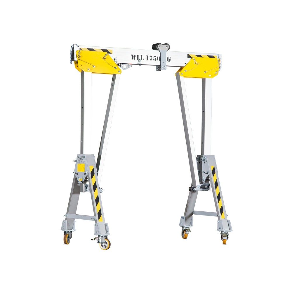 PLANETA Alu-Portalkran RLPK, inkl. Hebelzug, verfahrbar, Länge 2.000 mm, TK 1.750 kg, Grösse M