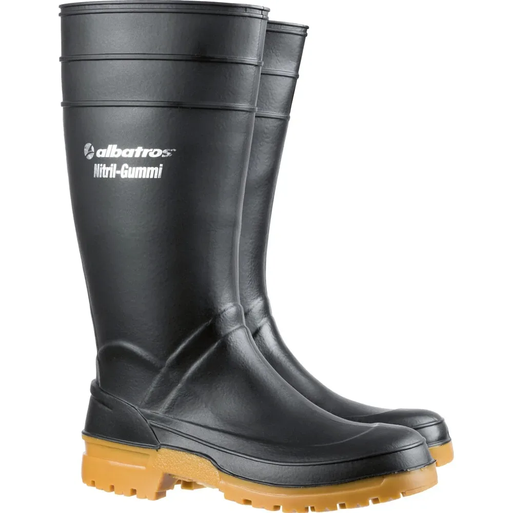 albatros GUARDIAN HIGH BLACK Nitrilgummistiefel Grösse 41, schwarz