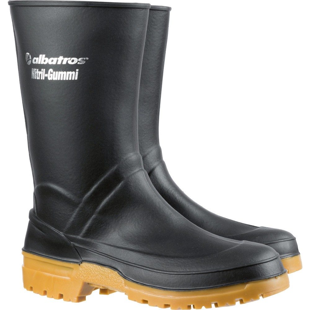 albatros GUARDIAN MID BLACK Nitrilgummistiefel Grösse 46, schwarz