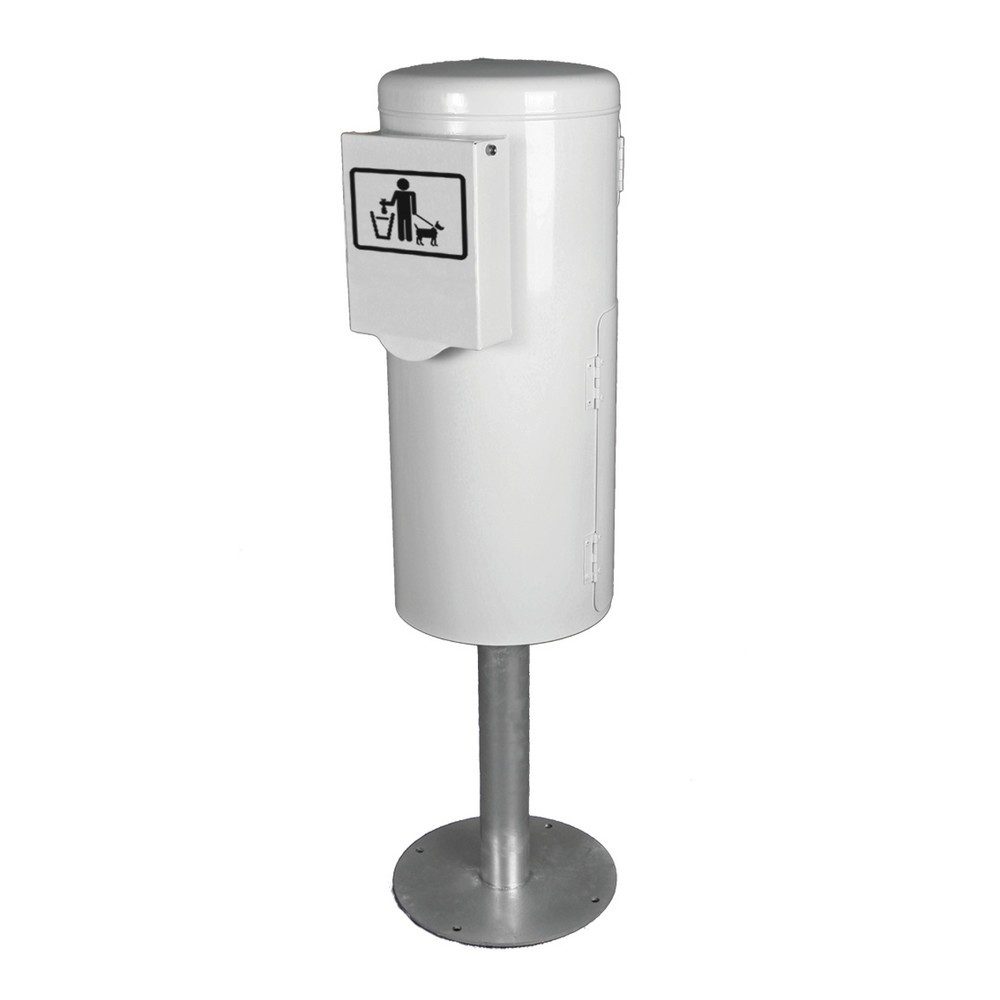RENNER Hundetoilette Typ 7077-01 mit integriertem Beutelspender und Behälter, zum Aufschrauben, kobaltblau