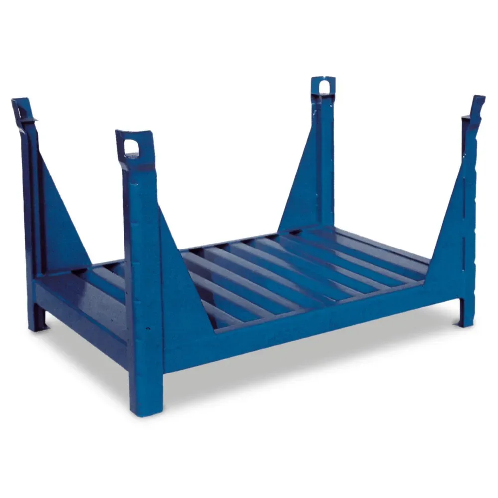 HESON® Stapelbehälter für Langgut, offen, feuerverzinkt, BxT 1.000 x 800 mm