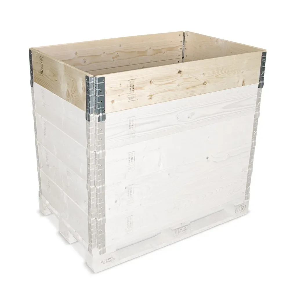 Aufsatzrahmen aus Holz, BxTxH 1.200 x 800 x 300 mm, 4 Scharniere