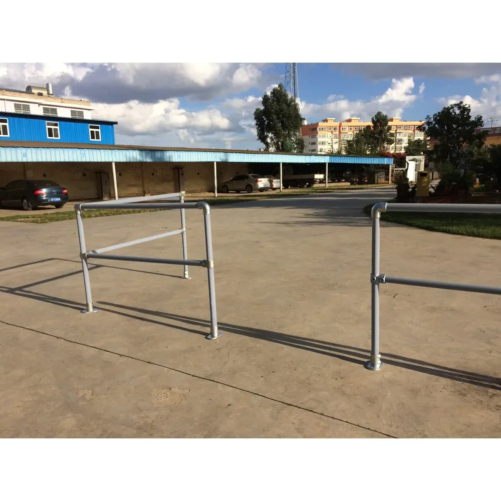 KwikKit® Sicherheitsgeländer, gerade, Länge 3.000 mm, verzinkt