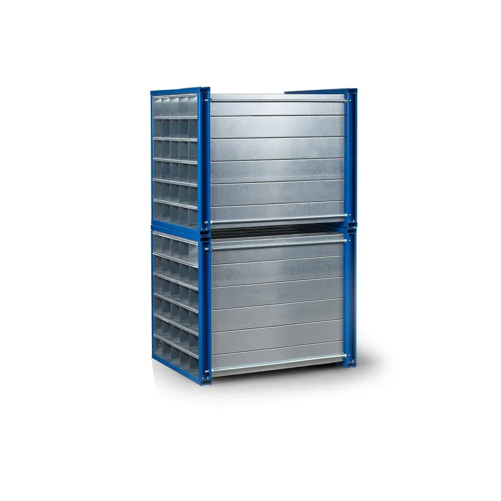 RR-Industrietechnik® Wabenregal Typ RWR, HxBxT 1.000 x 1.000 x 1.000 mm, Fächeranzahl 12