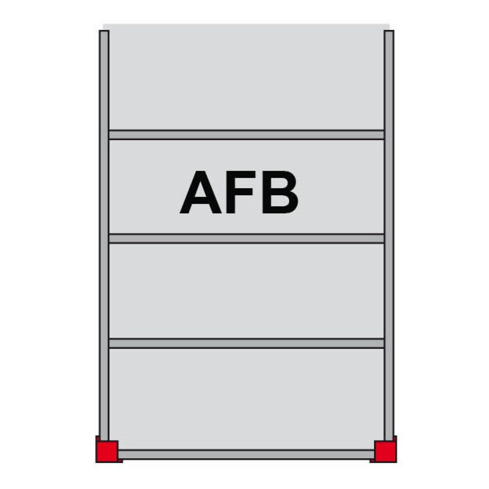 Lagerbühnen-Modulsystem AF, TK 500 kg/m², BxT 4.000 x 3.000 mm, lichtgrau