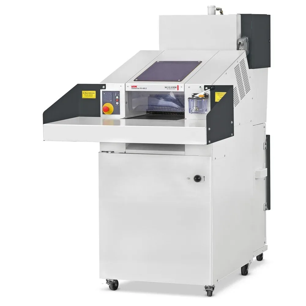 Schredder-Pressen-Kombination, Presskraft 44 kN, Partikelschnittbreite 5,8 mm HSM